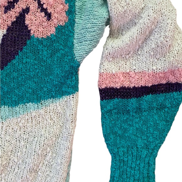 80s knit vintage light sweater - Picture 10 of 10